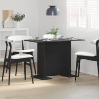 Eettafel Zwart 110 x 60 x 75 cm Bewerkt hout