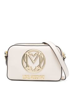 Love Moschino sac à bandoulière à plaque logo - Tons neutres