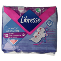 Libresse maxi goodnight 10 Stuks