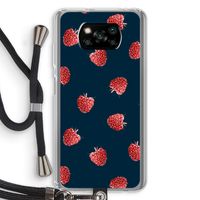 Framboosjes: Xiaomi Poco X3 NFC Transparant Hoesje met koord