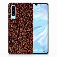 Huawei P30 Siliconen Case Koffiebonen