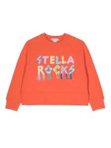 Stella McCartney Kids sweat à imprimé Stella Rocks - Rouge