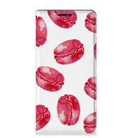 Motorola Edge 20 Pro Flip Style Cover Pink Macarons