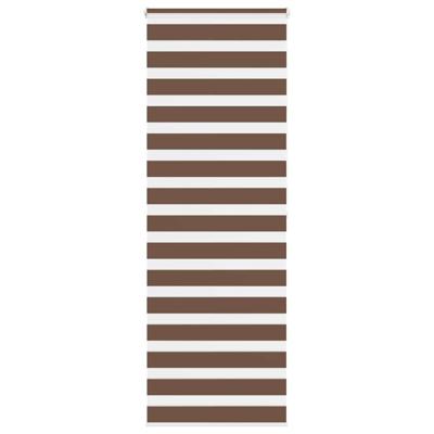 VidaXL Zebra rolgordijn 70x200 cm stofbreedte 65,9 cm polyester bruin