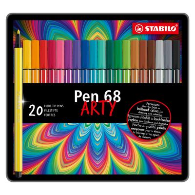 Stabilo pen 68 in metalen doos, 20kl.