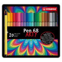 Stabilo pen 68 in metalen doos, 20kl. Stabilo pen 68 in metalen doos, 20kl.