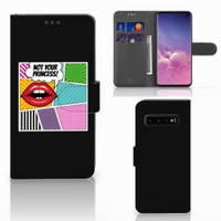 Samsung Galaxy S10 Wallet Case met Pasjes Popart Princess