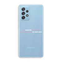uw waarde daalt niet: Samsung Galaxy A73 Transparant Hoesje