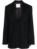 Courrèges blazer à design multi-poches - Noir