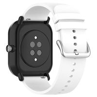 Universele Smartwatch Siliconen Band - 22mm - Wit - thumbnail