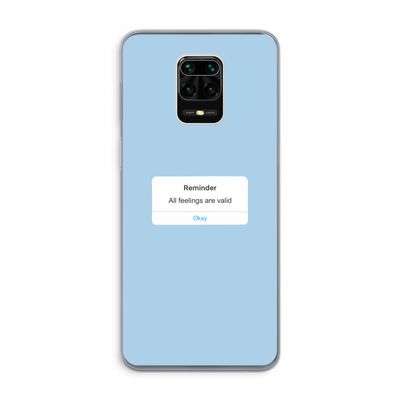 Reminder: Xiaomi Redmi Note 9 Pro Transparant Hoesje