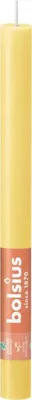 Bolsius dinerkaars rustiek shine 27cm sunny yellow