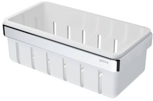 Geesa Frame doucherek 21x10,8x7,5cm chroom/wit