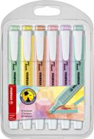 Markeerstift Stabilo Swing Cool 6 pastel kleuren