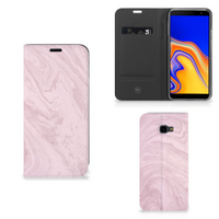 Samsung Galaxy J4 Plus Standcase Marble Pink - Origineel Cadeau Vriendin - thumbnail