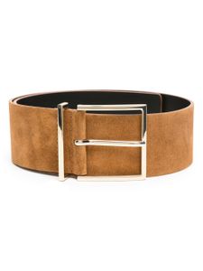 SANDRO ceinture en daim à boucle - Marron