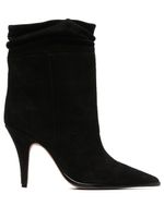 Alexandre Birman bottes en daim à bout pointu - Noir - thumbnail