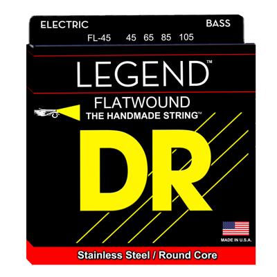 DR Strings FL-45 Legend Flatwound Bassnaren (45-105)
