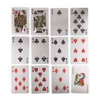 Deluxe speelkaarten - 54 kaarten - zilver - klassiek - kaartspel