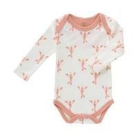 Fresk romper lange mouw Lobster Coral Pink-0-3 mnd