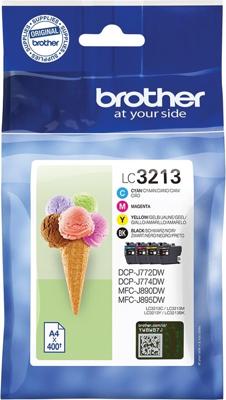 Brother inktcartridge, 400 pagina&apos;s, OEM LC-3213VAL, 4 kleuren