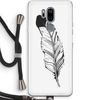 Pluim: LG G7 Thinq Transparant Hoesje met koord