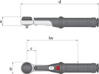 Gedore Momentsleutel Torcofix-K, 1/4", 1-5 Nm (4549-00) - 2201429 - thumbnail