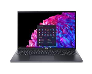 Acer Swift Go 16 SFG16-72-91VN Intel Core Ultra 9 185H Laptop 40,6 cm (16") WQXGA+ 32 GB LPDDR5x-SDRAM 1 TB SSD Wi-Fi 6E (802.11ax) Windows 11 Home Grijs