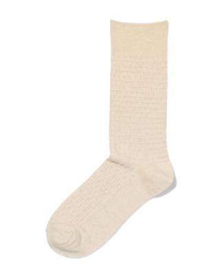 HEMA Herensokken Structuur Beige (beige)