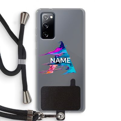 Abstract Spectrum: Samsung Galaxy S20 FE / S20 FE 5G Transparant Hoesje met koord