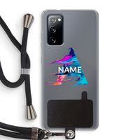 Abstract Spectrum: Samsung Galaxy S20 FE / S20 FE 5G Transparant Hoesje met koord