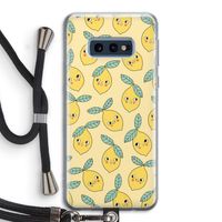 Citroenen: Samsung Galaxy S10e Transparant Hoesje met koord Citroenen: Samsung Galaxy S10e Transparant Hoesje met koord