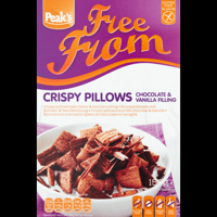 Peak&apos;s Free From Crispy Pillows met Choco & Vanillevulling 150 g bij Jumbo