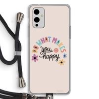 Happy days: OnePlus 9 Transparant Hoesje met koord