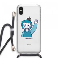 Zwaai: iPhone XS Max Transparant Hoesje met koord