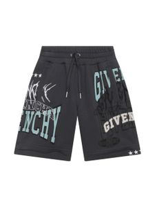 Givenchy Kids short à logo imprimé - Gris