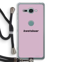 kwetsbaar: Sony Xperia XZ2 Compact Transparant Hoesje met koord