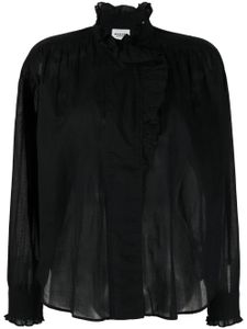 MARANT ÉTOILE chemise Pamias à volants - Noir