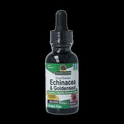 Natures Answer Echinacea & goldenseal extract 1:1 alcoholvrij 30 Milliliter Natures Answer Echinacea & goldenseal extract 1:1 alcoholvrij 30 Milliliter