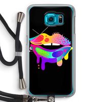 Lip Palette: Samsung Galaxy S6 Transparant Hoesje met koord
