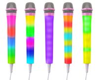 Fenton KMD55P karaoke microfoon met gekleurde LED&apos;s - Roze - thumbnail