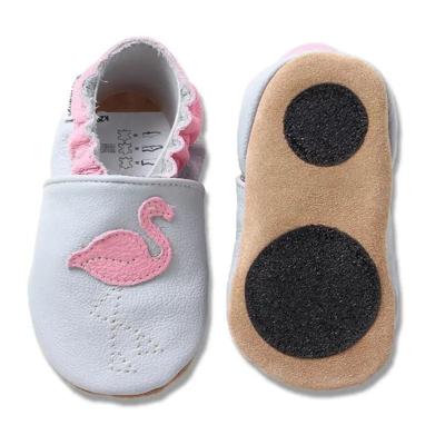 Hobea babyslofjes extra antislip Flamingo-20-21