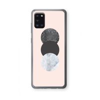 Marmeren cirkels: Samsung Galaxy A31 Transparant Hoesje