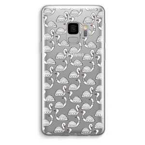 Zwanen: Samsung Galaxy S9 Transparant Hoesje