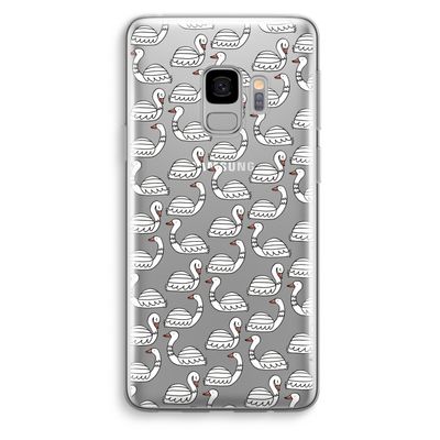 Zwanen: Samsung Galaxy S9 Transparant Hoesje