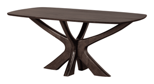 BePureHome Eettafel Bridge Deens ovaal, Mangohout - Walnoot