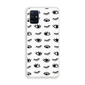 Eye pattern #2: Galaxy A51 4G Transparant Hoesje