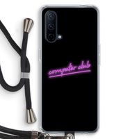 Vice Black: OnePlus Nord CE 5G Transparant Hoesje met koord Vice Black: OnePlus Nord CE 5G Transparant Hoesje met koord
