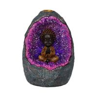 Nemesis Now Backflow Wierook Houder Zen Geode Boeddha Polyresin (14,5 cm)