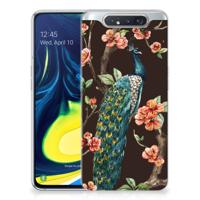Samsung Galaxy A80 | TPU Hoesje | Pauw met Bloemen